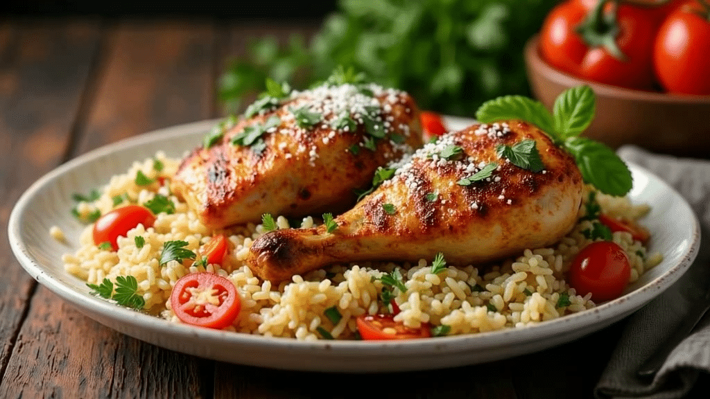 pollo italiano con arroz
